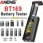 Resim ANENG BT169 Pil Kapasite Test Cihazı Dijital Ekran Kontrollü Yük Analizörü Ekranı Kontrol Edin AAA AA Düğme Hücresi Evrensel Test Cihazı Pil yok 