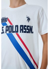 Resim U.s. Polo Assn. Erkek Çocuk Beyaz Bermuda Takım Beyaz 