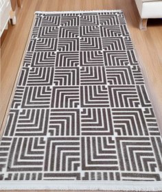Resim Dekhera Halı Bienca 6495 Vizon Parlak Dokuma Kesme Halı - 80X300 