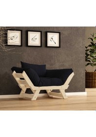 Resim Woodesk Adalar Masif Natural-siyah Renk Berjer Cpt8149-140 Siyah 