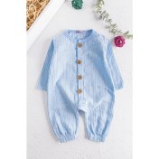 Resim Babymod Önden Düğmeli Müslin Erkek Bebek Tulum 