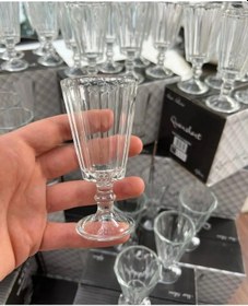 Resim 6 Lı Flüt Kahve Yanı Su Bardağı Kadeh Kupa Bardak 75ml 