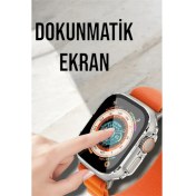 Resim Bluetooth Bağlantılı 49MM Dokunmatik Akıllı Saat Sağlık ve Spor Takip Özellikli 