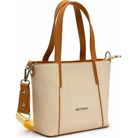 Resim Just Polo Çapraz Askılı Kadın Çanta Krem 6047 Krem 
