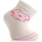 Resim Kız Bebek Havlu Soket Çorap 3 Adet Pembe 