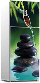 Resim Buzdolabı Sticker Kaplama Dolap Kaplama Etiketi Çeşme Taş 