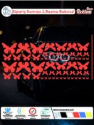 Resim Onur Reklam Holografik Kelebek Sticker Seti – Suya Dayanıklı 62’li Dekoratif Etiket 