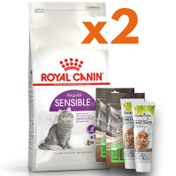 Resim Royal Canin Sensible Hassas Kedi Maması 10 Kg x 2 Adet + 2 Adet Crocus Cream 4x15 Gr + Garden Mix Paste 