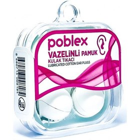 Resim Poblex Vazelinli Pamuk Kulak Tıkacı 2li 
