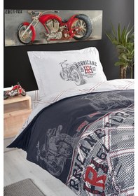 Resim Ranforce Genç Nevresim Takımı Hurrıc Siyah 