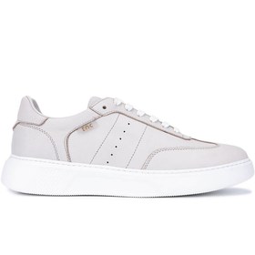 Resim Tamer Tanca Erkek Hakiki Deri Bej Sneakers & Spor Ayakkabı 