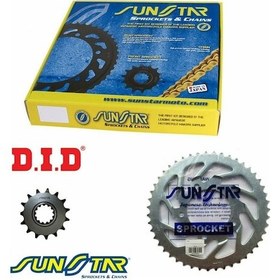Resim 1990-2006 Kawasaki En 500 Uyumlu Zincir Dişli Set Did Vx3-Sunstar 516424629 
