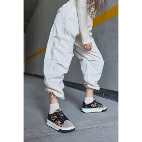 Resim Nilufarr Tyler Leopar Deri Kadın Sneaker 