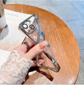 Resim Tria Iphone Xs Max Elektroliz Logo Detaylı Kenarları Renkli Kamera Lens Korumalı Telefon Kılıfı 