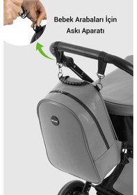 Resim Novabag Anne Bebek Bakım Çantası, Gri Gri 