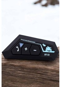 Resim İnterkom Intercom Kask Kulaklık Bt22 Bluetooth Motosiklet Kulaklık 5.0 Bluetooth 53956631 