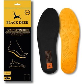 Resim Black Deer Hyper Boost X30 Soft Comfort Siyah-Turuncu Ortopedik Tabanlık 