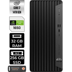 Resim Hp Pro Tower 400 G9 Intel Core I7 14700 32GB 256GB SSD GTX1650/4GB Fdos Masaüstü Bilgisayar & Per4 USB Bellek 5V5M2ESPN316 