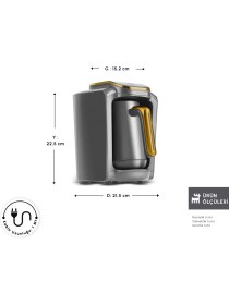 Resim Karaca Hatır Neo Türk Kahve Makinesi Pineapple Yellow 