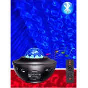 Resim Zenon Starry Projektör Bluetooth Hoparlör+Sese Duyarlı Disko Topu+ USB Mp3 Çalar+Parti, Gece Lambası 