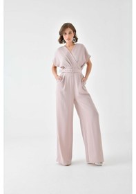 Resim Ftz Women Kadın Kemerli Tulum Beige 30724-beige Bej 