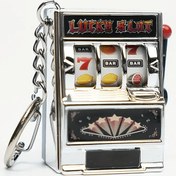 Resim 1 adet mini oynanabilir anahtarlık - çiftlerin şanslı muska baş ödülü kolyesi. Yaratıcı mini meyve makinesi oyunu, dijital piyango makinesi, çevirme makinesi oyunu, anahtarlık kolye, simülasyon model oyuncak, yaratıcı çanta ve cep telefonu süsü 