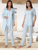Resim Effort Pijama Efortt Emzirme Özellikli Lohusa 3'lü Takım 