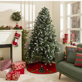 Resim Karaca Home New Year Yılbaşı Karlı Kozalaklı Yılbaşı Çam Ağacı 210 Cm 1367 Dal 