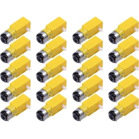 Resim 20 Adet Dc 70MA (3V) Robot Akıllı Araba Dıy Çift Şaft Dişli Tt Motor Mcu Mcu 7x2.2x1.8cm (Yurt Dışından) 