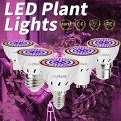 Resim Full Spectrum LED Bitki Büyüme Işıkları, 220V E27 Thread, Profesyonel Kapalı UV/IR Yeşil Bitki Yetiştirme Aracı, E14 Serası, B22 Sukulent, GU10 Sebze, Çiçek, Tohum, MR16 Kırmızı/Mavi Işık Yetiştirme, 48/60/80 LED'ler, PC Malzeme, Kablolu, Pil Yok, Mükemmel Noel Hediyeleri, Tatil Ofisi, Yatak Odası, Otel, Parti, Restoran Dekorasyonu için 