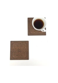 Resim Bardak Altlığı Model -49 Kahverengi 