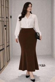 Resim CNG MODA Büyük Beden Balık Etek 