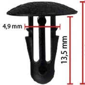 Resim Klips Kaput 4,9mm 76876-w5000 Nissan 10 Adet 