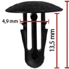 Resim Klips Kaput 4,9mm 76876-w5000 Nissan 10 Adet 