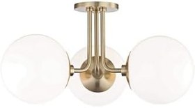 Resim Lambadar Üçlü Eskitme Marin Model Modern Glop Camlı Avize Eskitme Tek Ebat 0094-3Eskglopbeyazcam 