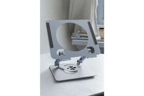 Resim Gampus Alüminyum 360 Derece Dönen Dizüstü Bilgisayar Standı Laptop Tablet Telefon Standı Sarsılmaz Güçlü 