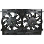 Resim Audi Q7 Fan Motoru Davlumbazlı 390Mm 600W 9 Kanat Touareg CR7 2.0 TFSI 18-23 
