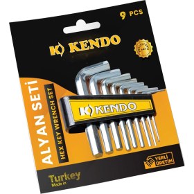 Resim Pileli Store Eltos Kendo Allen Anahtar Seti Alyan Anahtar 9 Parça 