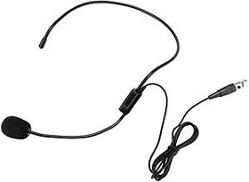 Resim Hakeeta Mini XLR 3 Pins TA3F Fiş, Profesyonel Kablosuz Kulaklık Mikrofonu (siyah) 
