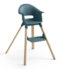 Resim Clikk Mama Sandalyesi, 3 Kademeli Ayar, 5 Nokta Emniyet Kemeri, Tepsi ve Ayak Desteği Dahil - Gri 