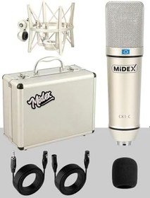 Resim Midex CX1 Persuasive Paket-5 Stüdyo Mikrofon Ses Kartı Kulaklık Stand (Kayıt ve Canlı Yayın) 