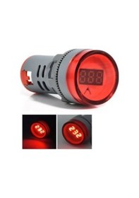 Resim Kırmızı Pano Tipi Voltmetre Sinyal Lambası Ac 220v 60v-500v Ölçüm 