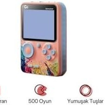 Resim G5 Game Box Mini Taşınabilir Oyun Konsolu 500 Oyunlu 