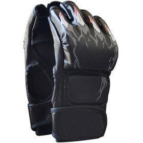 Resim Ranyeek Profesyonel Yarım Parmaklı Boks Eldiveni - Dövüş Sporları İçin Dayanıklı Ve Konforlu Siyah 