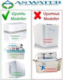 Resim İhlas Aura Cebilon Plus Silver Platinum Uyumlu Su Arıtma Filtre Seti 5 Aşamalı 