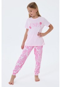 Resim U.s. Polo Assn. Kız Çocuk Pembe Pijama Takım Us2506-c-v1 Pembe 
