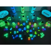 Resim 100 Gr Fosfor Tozu Karanlıkta Parlayan Fosfor - Luminous Yeşil 