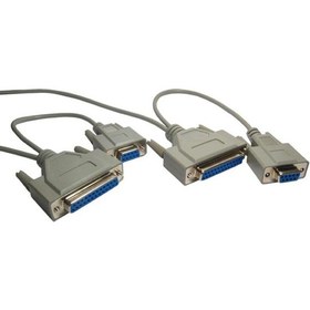 Resim Platoon 25 Pin Dişi 9 Pin Dişi Veri Aktarım Kablosu Db9 DB25 Kablo 