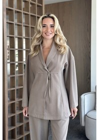 Resim Laluvia Vizon Bluz Pantolon Takım - 8767 Vizon 