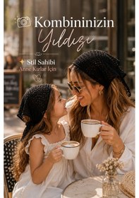 Resim Anne Kız Kombin Bandana El Örgüsü Saç Bandı Bohem Stil Ayarlanabilir 2li Set Siyah 